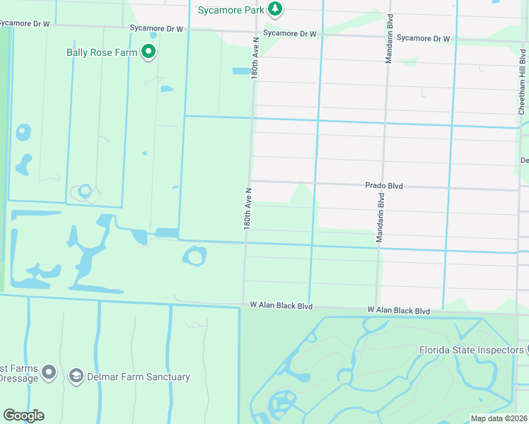 map of restaurants, bars, coffee shops, grocery stores, and more near 17996 33rd Road North in Loxahatchee