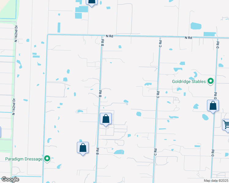 map of restaurants, bars, coffee shops, grocery stores, and more near 3506 B Road in Loxahatchee