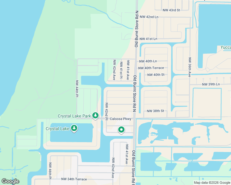 map of restaurants, bars, coffee shops, grocery stores, and more near 4119 Northwest 39th Lane in Cape Coral