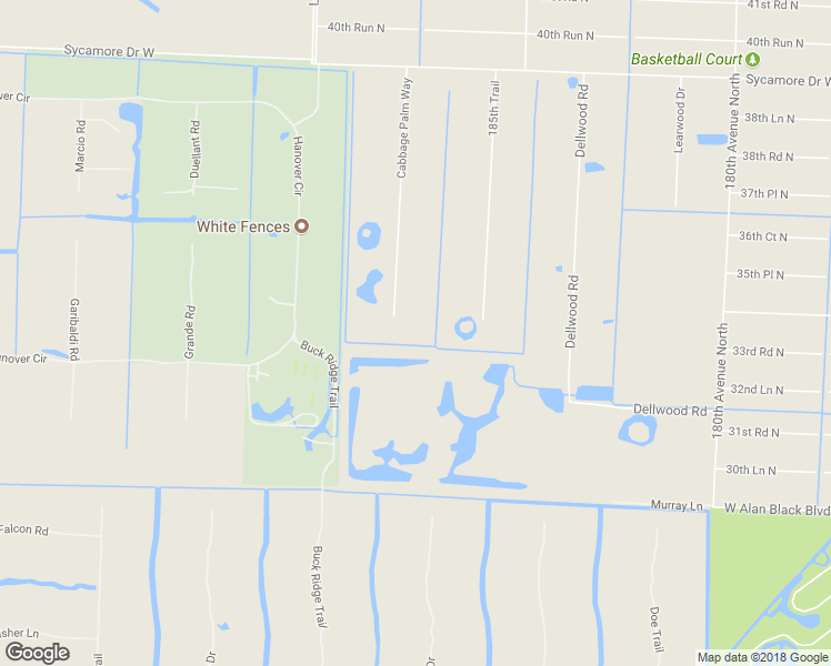 map of restaurants, bars, coffee shops, grocery stores, and more near 3446 Cabbage Palm Way in Loxahatchee