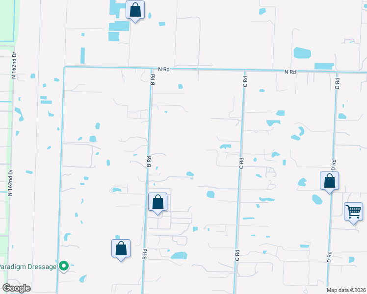 map of restaurants, bars, coffee shops, grocery stores, and more near 3700 B Road in Loxahatchee