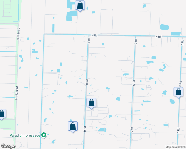 map of restaurants, bars, coffee shops, grocery stores, and more near 3570 B Road in Loxahatchee