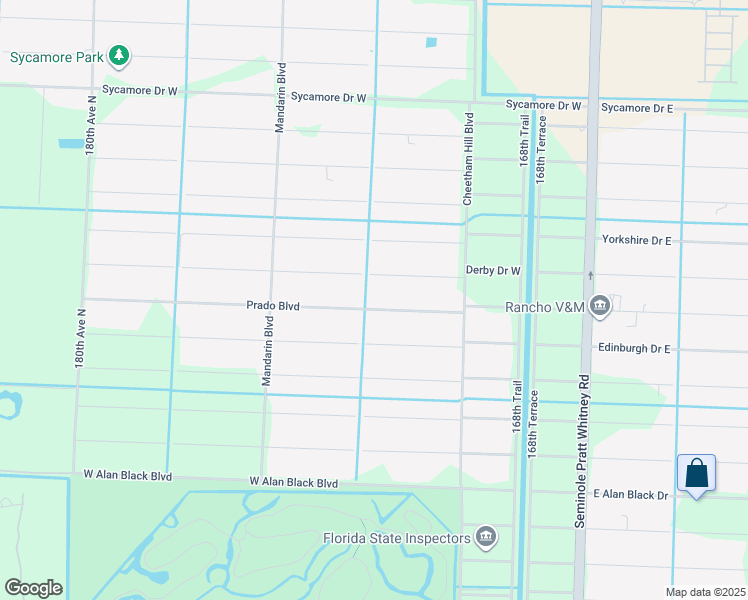 map of restaurants, bars, coffee shops, grocery stores, and more near 17253 Prado Boulevard in Loxahatchee