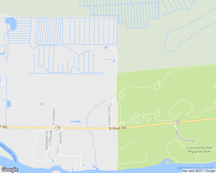 map of restaurants, bars, coffee shops, grocery stores, and more near 18391 Fichters Creek Lane in Alva