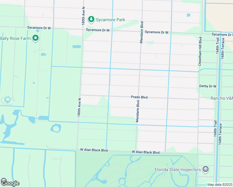 map of restaurants, bars, coffee shops, grocery stores, and more near 17711 Prado Boulevard in Loxahatchee