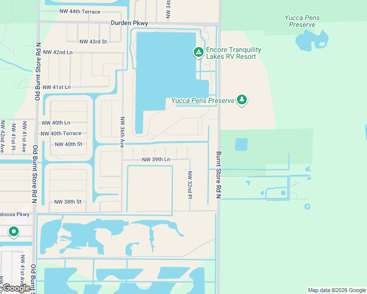 map of restaurants, bars, coffee shops, grocery stores, and more near 3917 Northwest 33rd Place in Cape Coral