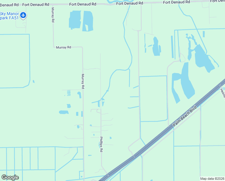 map of restaurants, bars, coffee shops, grocery stores, and more near 2045 Phillips Road in Fort Denaud