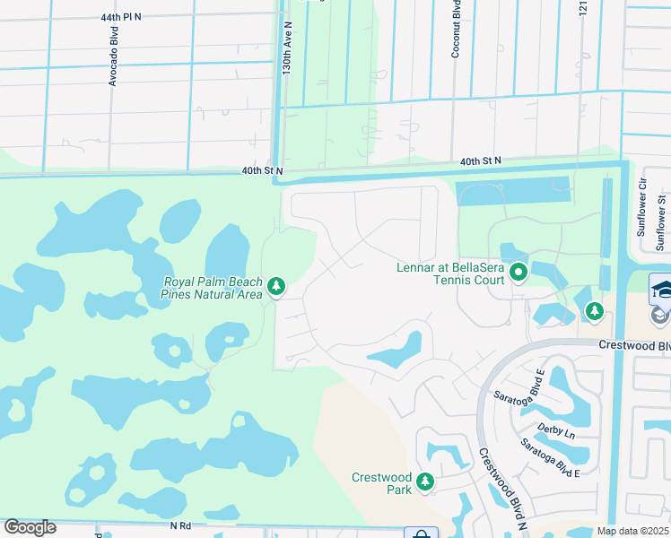 map of restaurants, bars, coffee shops, grocery stores, and more near 104 Emerald Court in West Palm Beach