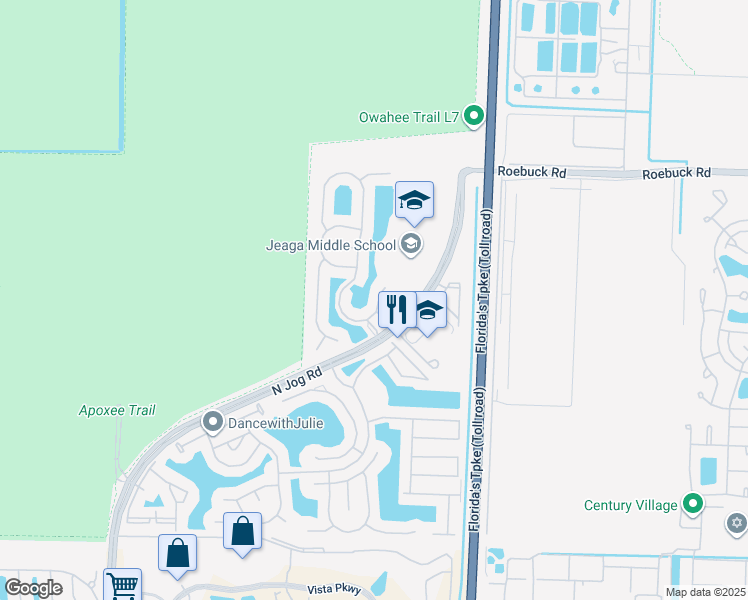 map of restaurants, bars, coffee shops, grocery stores, and more near 3626 Hamilton Key in Royal Palm Beach