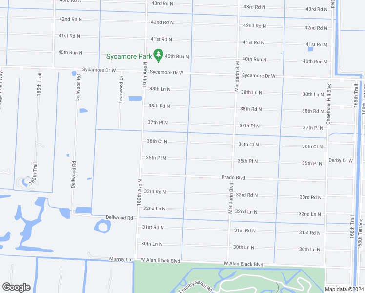 map of restaurants, bars, coffee shops, grocery stores, and more near 17796 36th Court North in Loxahatchee