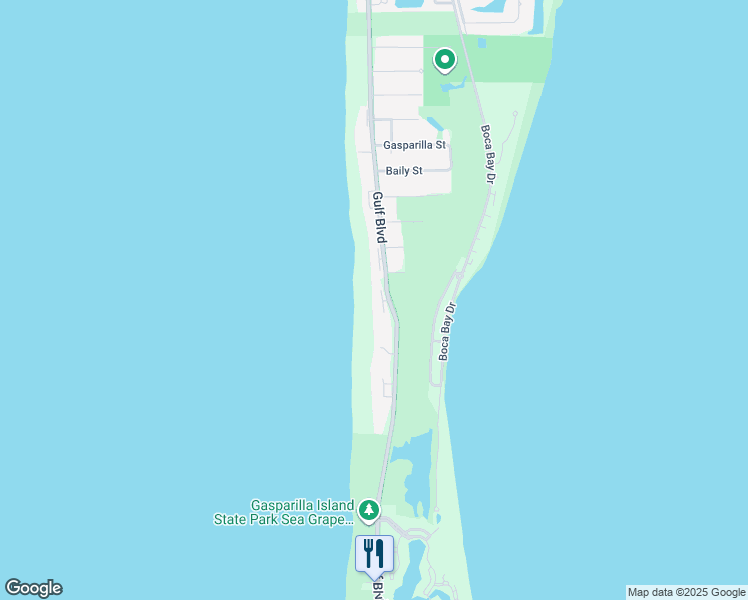 map of restaurants, bars, coffee shops, grocery stores, and more near 480 Gulf Boulevard in Boca Grande