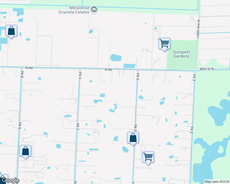 map of restaurants, bars, coffee shops, grocery stores, and more near 3793 D Road in Loxahatchee