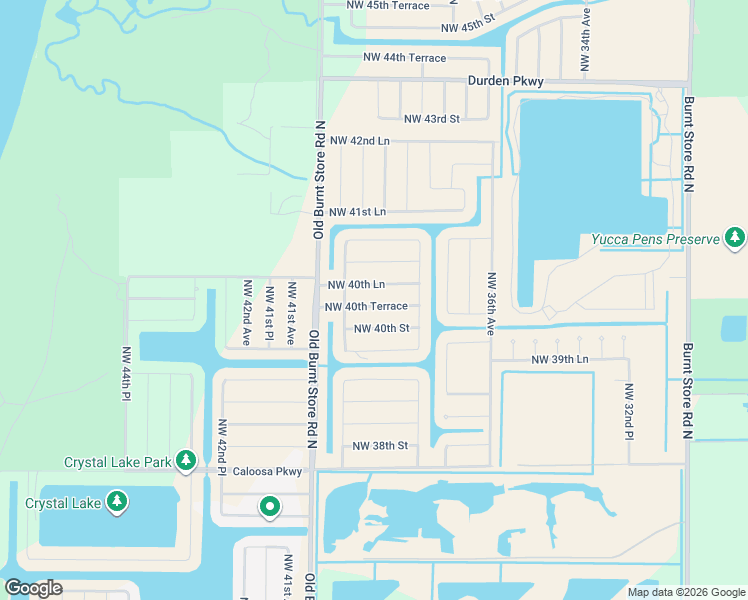 map of restaurants, bars, coffee shops, grocery stores, and more near 3914 Northwest 40th Lane in Cape Coral