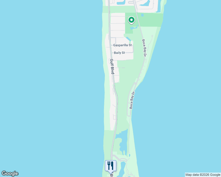 map of restaurants, bars, coffee shops, grocery stores, and more near 460-4 Gulf Boulevard in Boca Grande
