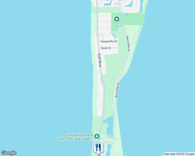 map of restaurants, bars, coffee shops, grocery stores, and more near 460-4 Gulf Boulevard in Boca Grande