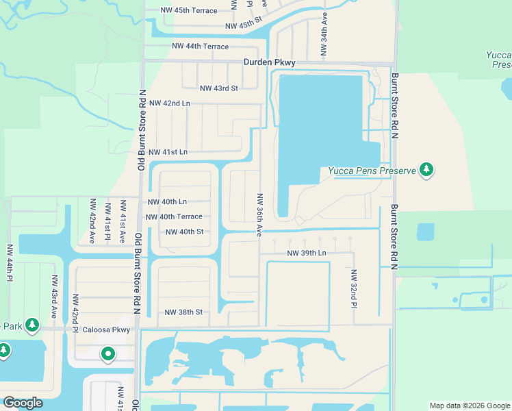 map of restaurants, bars, coffee shops, grocery stores, and more near 4021 Northwest 36th Place in Cape Coral