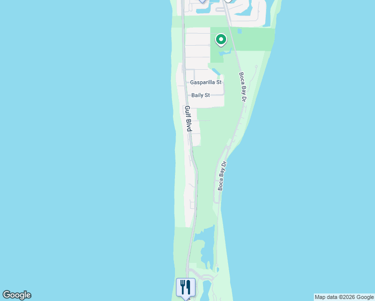 map of restaurants, bars, coffee shops, grocery stores, and more near 460 Gulf Boulevard in Boca Grande