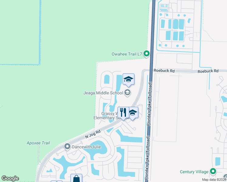 map of restaurants, bars, coffee shops, grocery stores, and more near 3812 Hamilton Ky in West Palm Beach