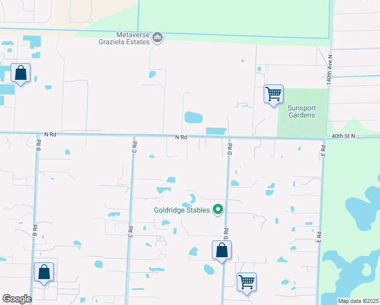map of restaurants, bars, coffee shops, grocery stores, and more near 3924 North 147 Avenue in Loxahatchee