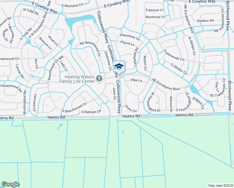 map of restaurants, bars, coffee shops, grocery stores, and more near 3030 June Circle in LaBelle