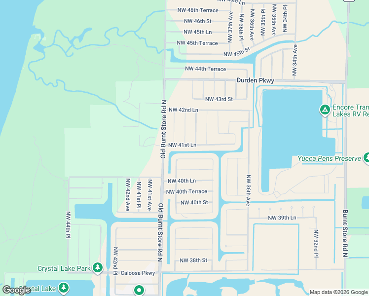 map of restaurants, bars, coffee shops, grocery stores, and more near 3918 Northwest 41st Lane in Cape Coral