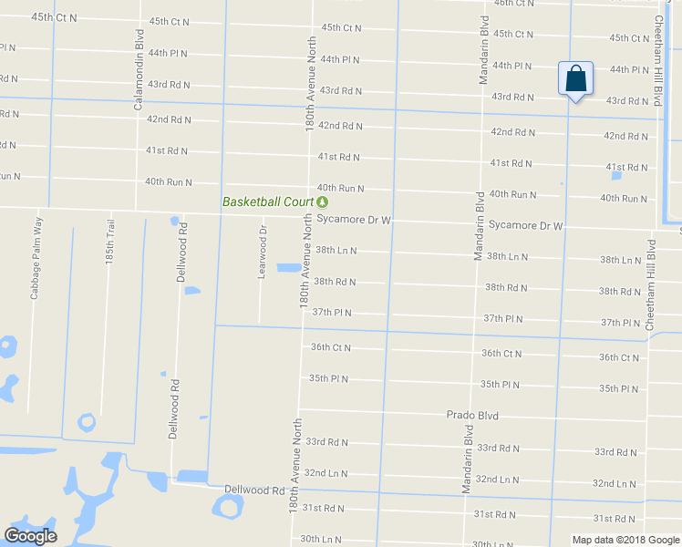 map of restaurants, bars, coffee shops, grocery stores, and more near 17925 38th Road North in Loxahatchee