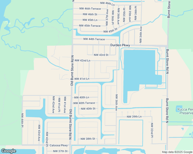 map of restaurants, bars, coffee shops, grocery stores, and more near 4133 Northwest 38th Place in Cape Coral