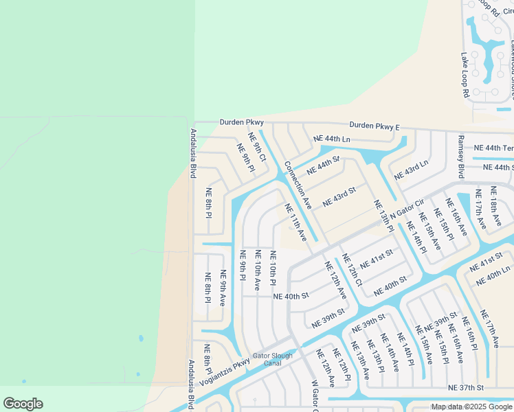 map of restaurants, bars, coffee shops, grocery stores, and more near 4141 Northeast 9th Place in Cape Coral