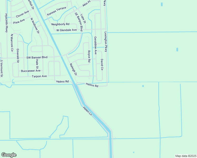 map of restaurants, bars, coffee shops, grocery stores, and more near 563 David Circle in LaBelle