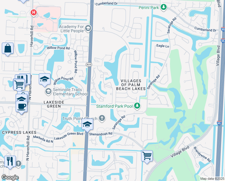 map of restaurants, bars, coffee shops, grocery stores, and more near 3968 Lake Tahoe Circle in West Palm Beach