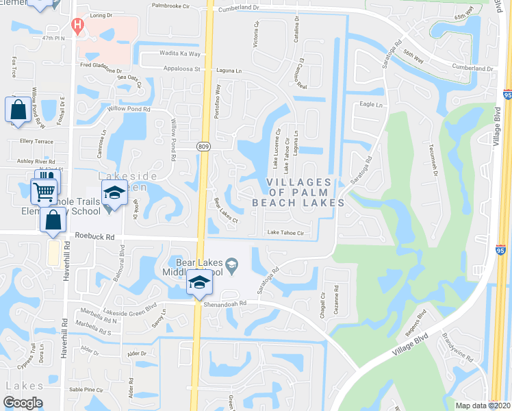 map of restaurants, bars, coffee shops, grocery stores, and more near 3968 Lake Tahoe Circle in West Palm Beach
