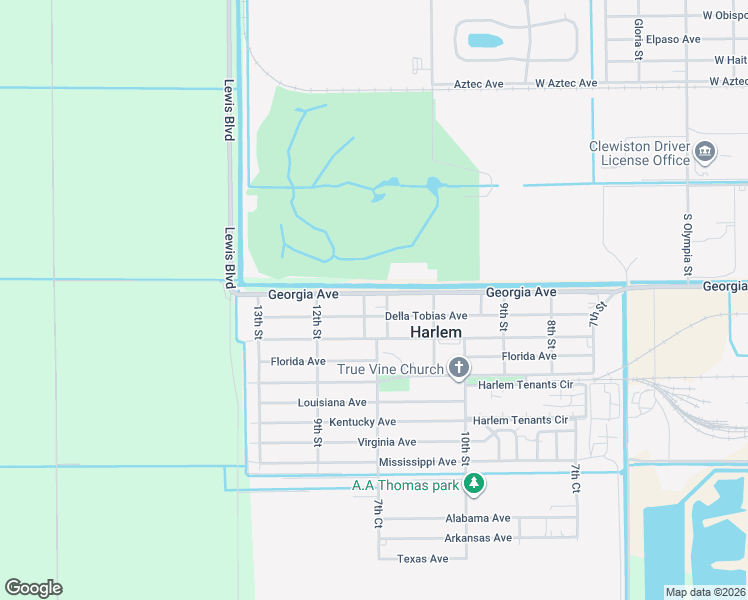 map of restaurants, bars, coffee shops, grocery stores, and more near 1116 Georgia Avenue in Clewiston