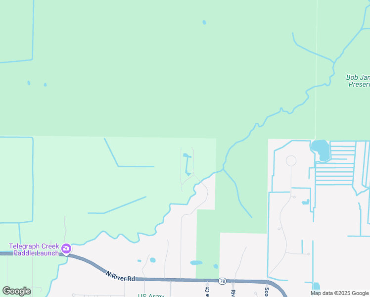 map of restaurants, bars, coffee shops, grocery stores, and more near 18900 Creek Bridge Court in Alva