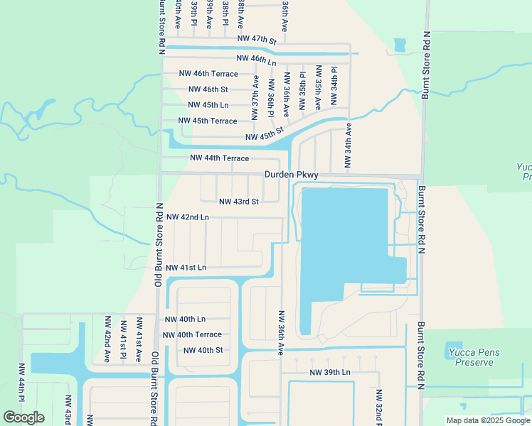 map of restaurants, bars, coffee shops, grocery stores, and more near 3613 Northwest 42nd Street in Cape Coral