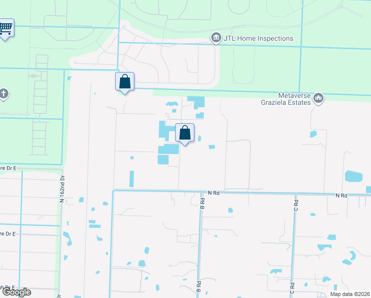 map of restaurants, bars, coffee shops, grocery stores, and more near 4200 Global Trail in Loxahatchee