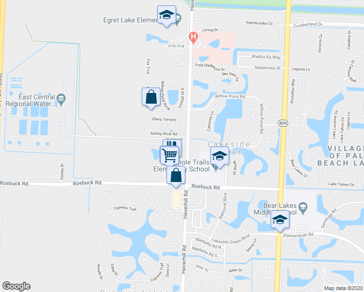map of restaurants, bars, coffee shops, grocery stores, and more near 4186 Haverhill Road in West Palm Beach