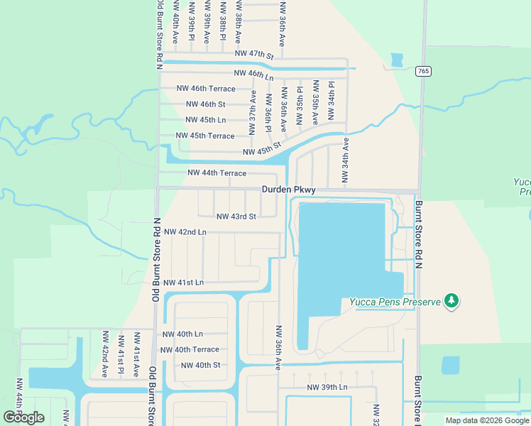 map of restaurants, bars, coffee shops, grocery stores, and more near 4313 Northwest 36th Place in Cape Coral