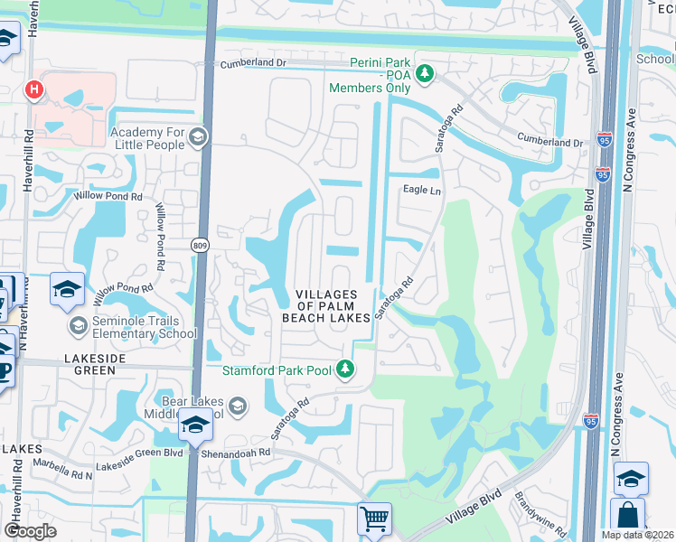 map of restaurants, bars, coffee shops, grocery stores, and more near 3746 Torres Circle in West Palm Beach