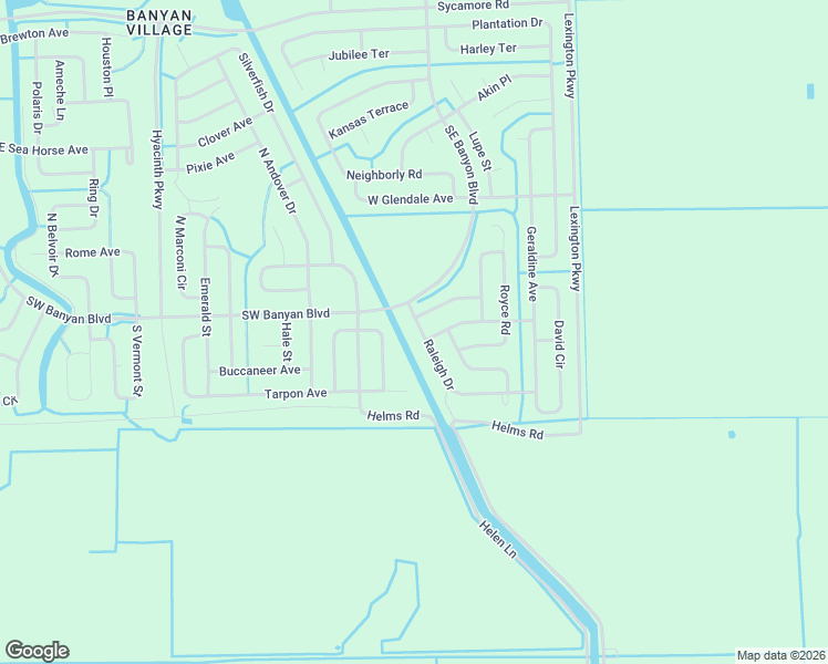 map of restaurants, bars, coffee shops, grocery stores, and more near 603 Achilles Terrace in LaBelle