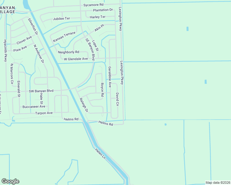map of restaurants, bars, coffee shops, grocery stores, and more near 603 David Circle in LaBelle