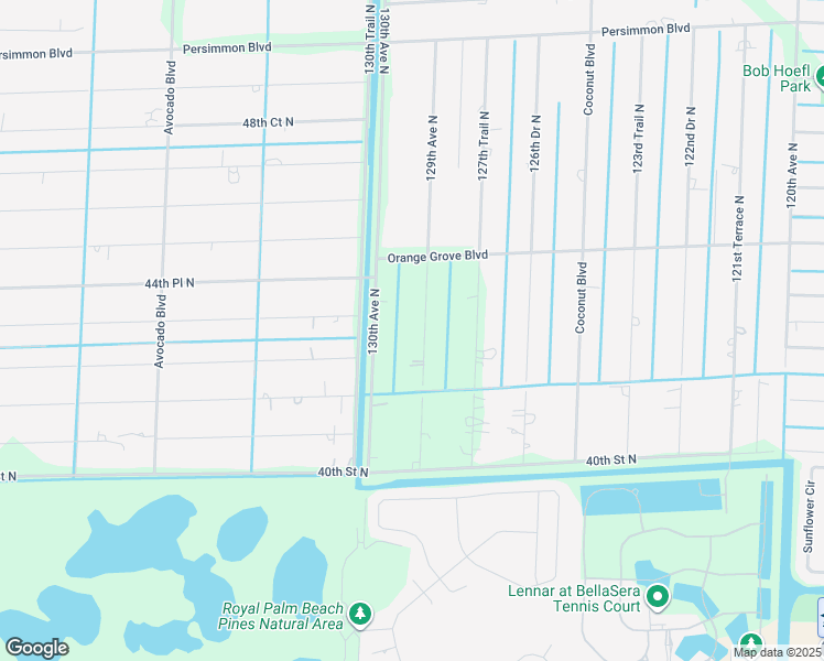 map of restaurants, bars, coffee shops, grocery stores, and more near 4334 130th Avenue North in West Palm Beach