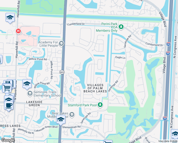 map of restaurants, bars, coffee shops, grocery stores, and more near 4479 Lake Tahoe Circle in West Palm Beach