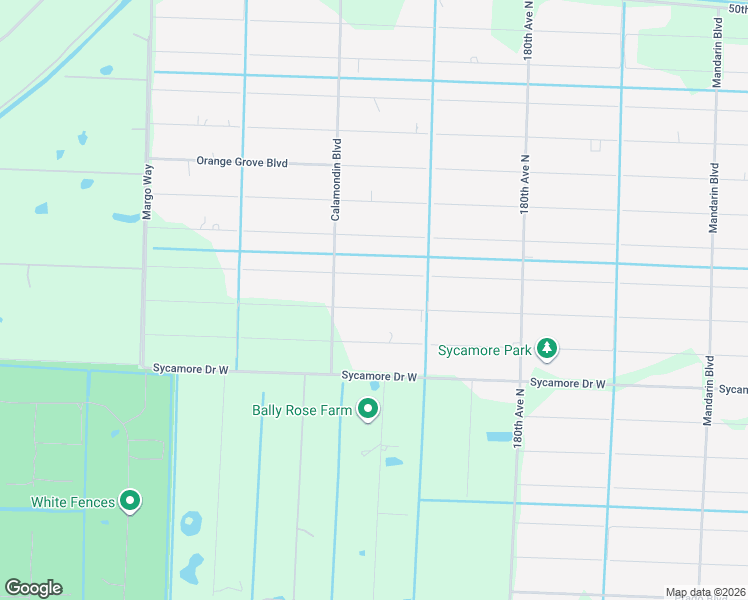 map of restaurants, bars, coffee shops, grocery stores, and more near 18392 42nd Road North in Loxahatchee