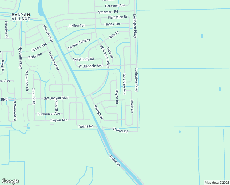 map of restaurants, bars, coffee shops, grocery stores, and more near 635 Royce Road in LaBelle
