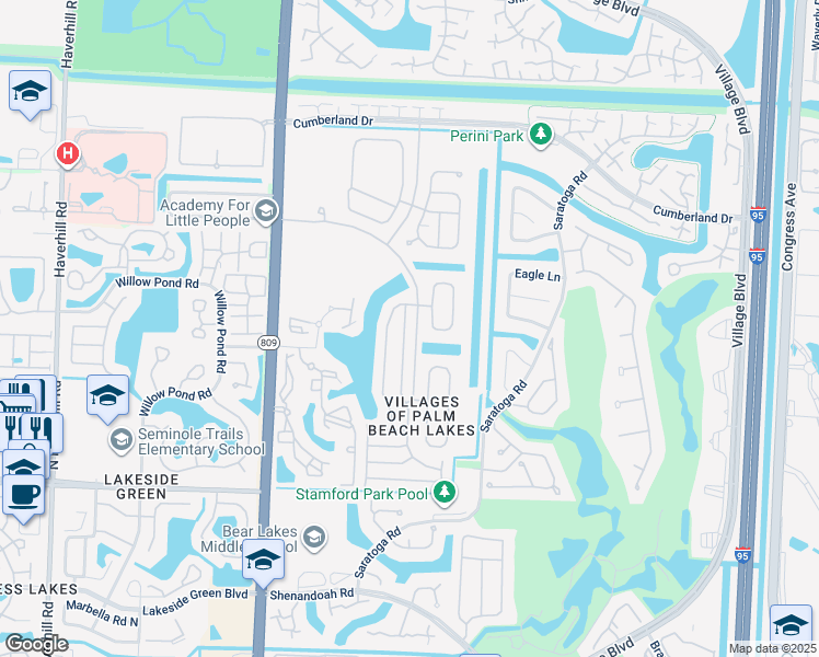 map of restaurants, bars, coffee shops, grocery stores, and more near 4462 Lake Tahoe Circle in West Palm Beach