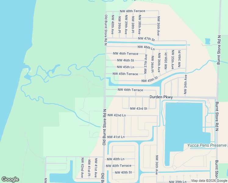 map of restaurants, bars, coffee shops, grocery stores, and more near 3910 Northwest 44th Terrace in Cape Coral