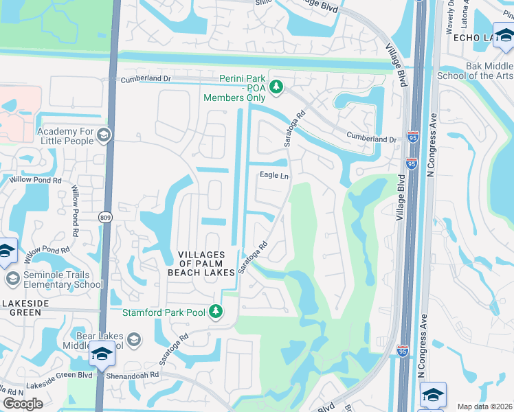 map of restaurants, bars, coffee shops, grocery stores, and more near 2880 Gettysburg Lane in West Palm Beach