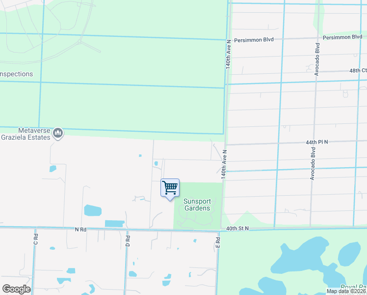 map of restaurants, bars, coffee shops, grocery stores, and more near 14279 43rd Road North in Loxahatchee