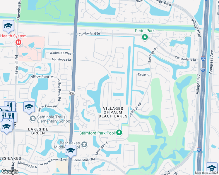 map of restaurants, bars, coffee shops, grocery stores, and more near 4472 Lake Tahoe Circle in West Palm Beach