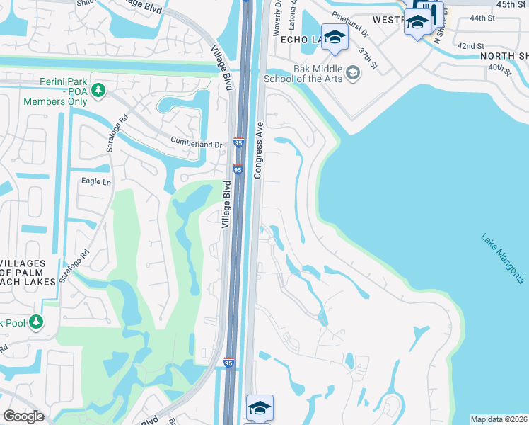 map of restaurants, bars, coffee shops, grocery stores, and more near 3089 Gin Berry Way in West Palm Beach